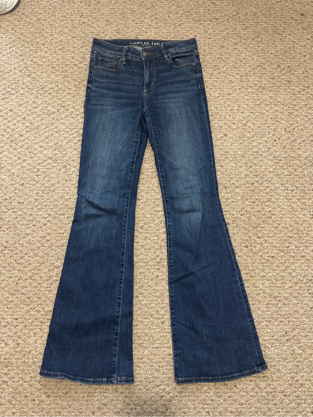 American Eagle Outfitters Dark Blue Flared Women's Jeans